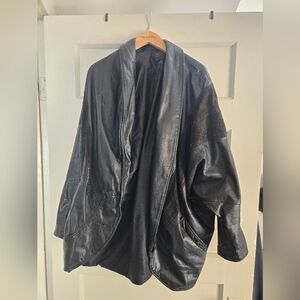 Cayenne Brand Vintage Black Leather Jacket